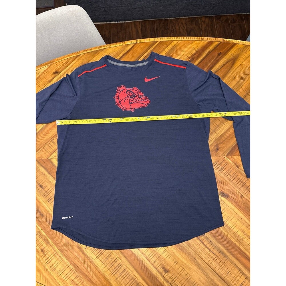 Nike Gonzaga Bulldogs Dri-FIT Long Sleeve Shirt Men’s XL Blue NCAA Athletic - Picture 3 of 8